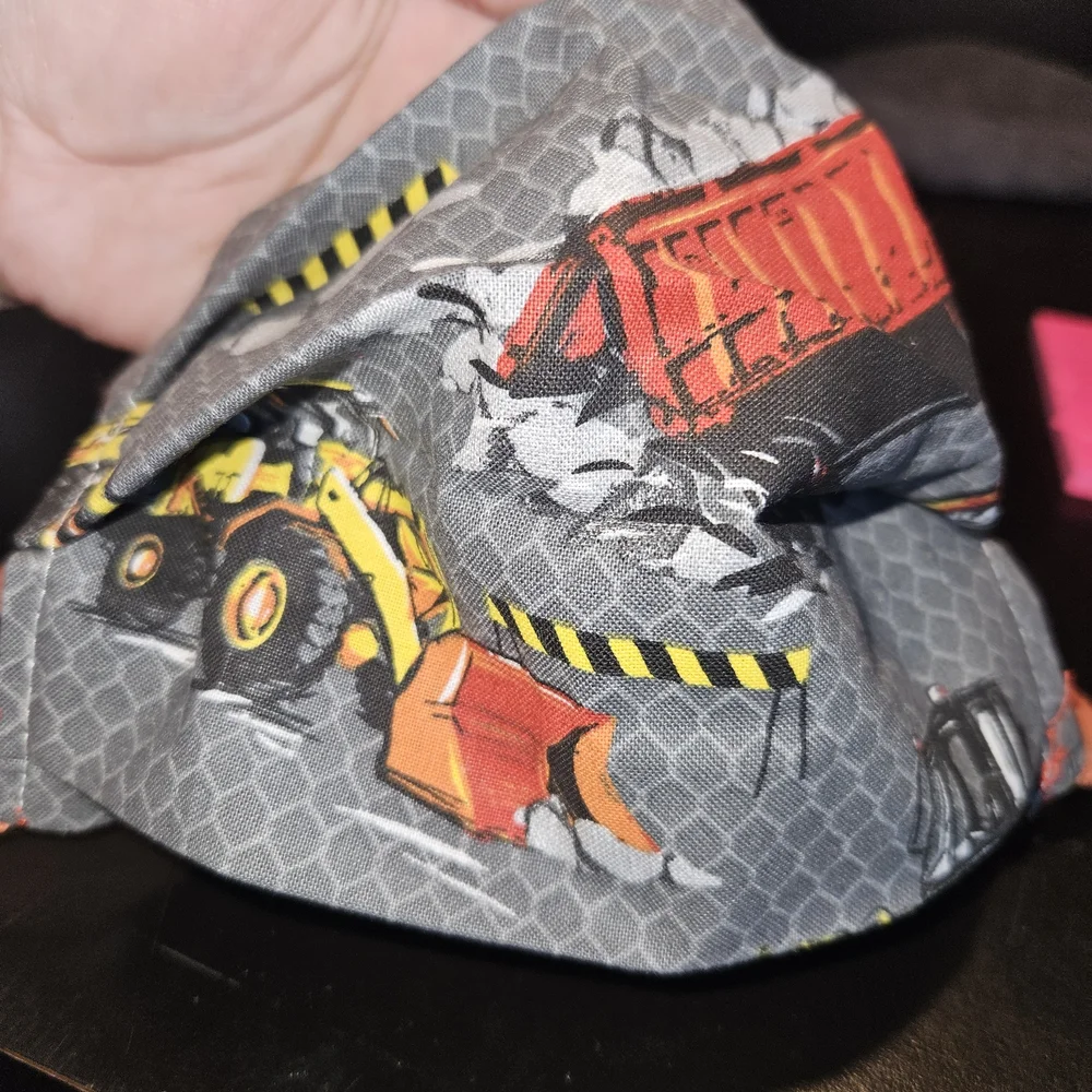 Construction Vehicle Themed Face Mask